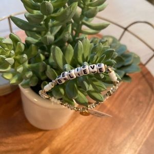 Little words project letter bracelet ~ Believe ~ NWT